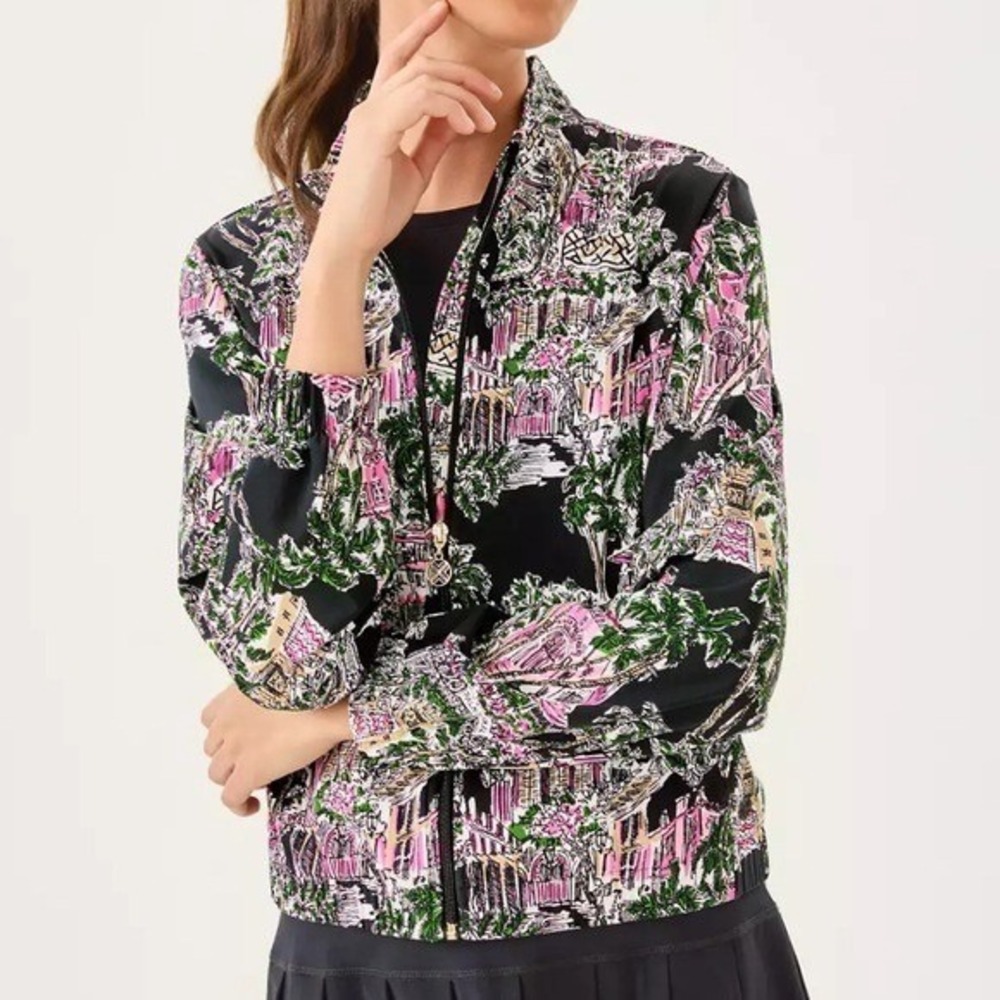 Lilly Pullitzer UPF 50+ Luxletic‎ Aegean Jacket size large nwt